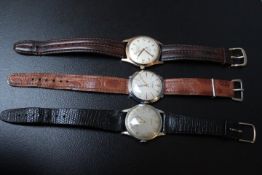THREE WATCHES, comprising a Sulley special, Helvetia and Lanco, average Dia. 2.5 cm