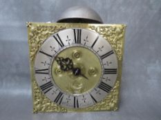 A GOOD GEORGE I 30 HOUR CLOCK MOVEMENT BY WILLIAM SANSOM CRAWLEY, the 10