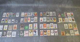 BILLY WRIGHT CIGARETTE AND TRADE CARDS 1947-2012, 8 pages, 85 small / medium size cards to include