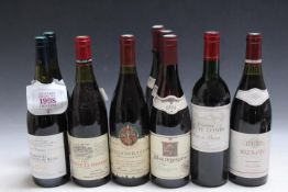 9 BOTTLES OF BOURGOGNE TYPE WINES TO INCLUDE OF 2 BOTTLE OF RAOUL CLERGET HAUTES-COTES DE NUIT 1995