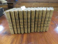 GIBBON EDWARD - THE HISTORY OF THE DECLINE AND FALL OF THE ROMAN EMPIRE, volumes I-XII, gilt