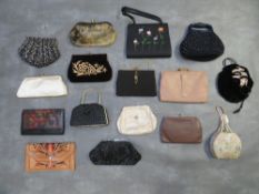 A COLLECTION OF VINTAGE AND MODERN HANDBAGS, various styles and periods to include two vintage Art