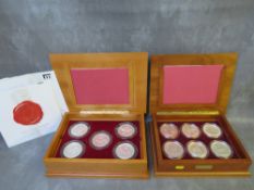 TWO ROYAL MINT GREAT SEALS OF THE REALM SET IN SILVER, both in cases of issue with COAs (2 sets)