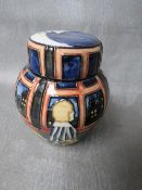 A MOORCROFT 'WISH UPON A STAR; PATTERN TRIAL GINGER JAR AND LID, impressed and signed marks to base,