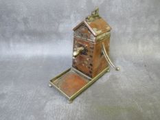 A 20TH CENTURY JEWISH SILVER PLATED CERMONIAL BOX WITH INSCRIPTION, 'Presented by the Sadie