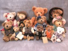 A COLLECTION OF VINTAGE BOYD COLLECTORS BEARS, varying sizes to include Granny B.Bear, Nadia