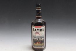 A VINTAGE 1 LITRE BOTTLING OF LAMB'S NAVY RUM