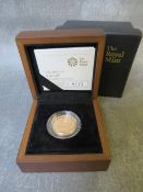 QEII CARDIFF 2011 GOLD PROOF ONE POUND, in case of issue with COA