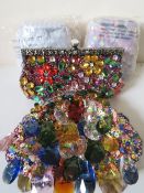 FOUR HEAVILY BEADED / EMBELLISHED BUTLER AND WILSON EVENING BAGS
