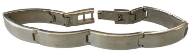 schmales, massives Silber-Armband-800-, L-18 cm, 29,5 gr.