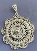 massiver Silber-835- Anhänger, D-4,5 cm, 13,3 gr.