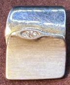 Silber-Anhänger (Flyer)-925- mit klaren Stein, 2,5x1,5 cm, 7 gr.
