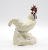 Hahn auf Felssockel - wohl Dehua 19.Jh.