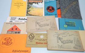 Konvolut div. Musterbücher u. Kataloge 1914-1936