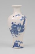 Mei Ping-Vase unterglasurblau, Jongzheng-Dynastie, Marke d. Zeit