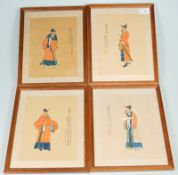 4 Portraits von chinesischen Tang u. Song Dynastieherrschern