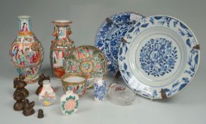 15 alte Chinesische Objekte - Quing Dynastie etc.