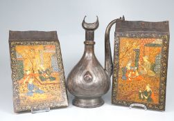 Miniatur-Buchdeckel Isfahan Iran, 18./19. Jh., 3-teilig