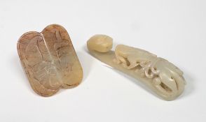 Jade Gürtelhaken Chi-Drache und Gürtelschnalle