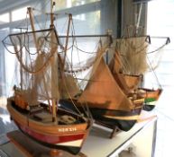 3 hochwertige Fischkuttermodelle