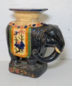 Keramik-Blumenhocker mit Sancai-Glasur, um 1900