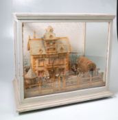 Diorama aus Kork von 1907