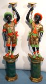 Pärchen Gondolierenleuchter, 19./20. Jh. Venedig