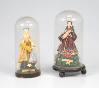 2 Wachsarbeiten unter Glassturz