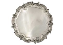 An Edwardian silver salver by Elkington & Co.