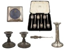 A selection of silver items.