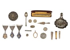 A selection of interesting silver and other items.