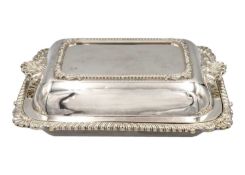 A silver plated lidded tureen by Mappin & Webb.