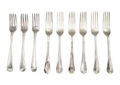 A set of six Victorian dessert forks by Goldsmiths & Silversmiths Co.