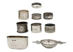 A selection of silver items.