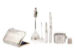 A mixed selection of silver.
