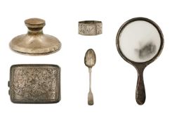 A selection of silver items.