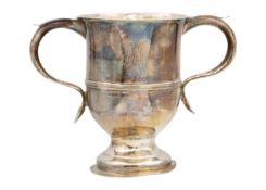 An early George III silver twin-handled pedestal cup by William & James Priest.