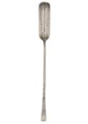 A silver Stilton scoop by Gwen Whicker.