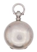 A Victorian silver fob sovereign coin case by Thomas Johnson II.