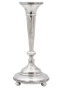 A George V single spill silver epergne.