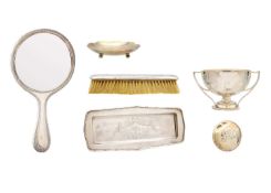 A selection of silver items.