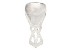 A Liberty & Co Arts & Crafts silver caddy spoon designed by Archibald Knox.