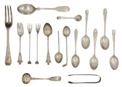 A selection of silver hallmarked cutlery.