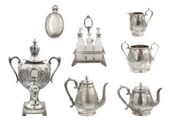 Box of silver plated wares.