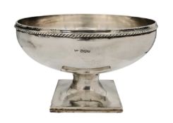 A good George V silver pedestal bowl by Mappin & Webb.