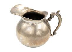 A Peruvian sterling silver ovoid water jug.