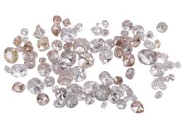 7.00ct melee parcel of loose old-cut diamonds. Scanned with ultraviolet light for synthetic lab-grow
