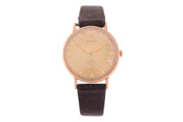 A Longines 9k Gentleman's Automatic Wristwatch Model: 5570.1 Serial: 9124876 Year: 1950s approx Case