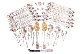 A pair of early Victorian silver berry spoons, London 1838 by Samuel Hayne & Dudley Cater, toget