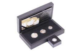 A 2020 VE Day 75th anniversary sovereign three-coin set, together with a 2021 WWII commemorative 1/8